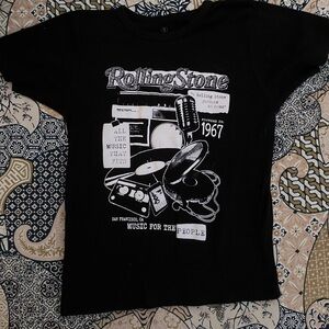 NWOT the Rolling Stones Black Kids T-Shirt small